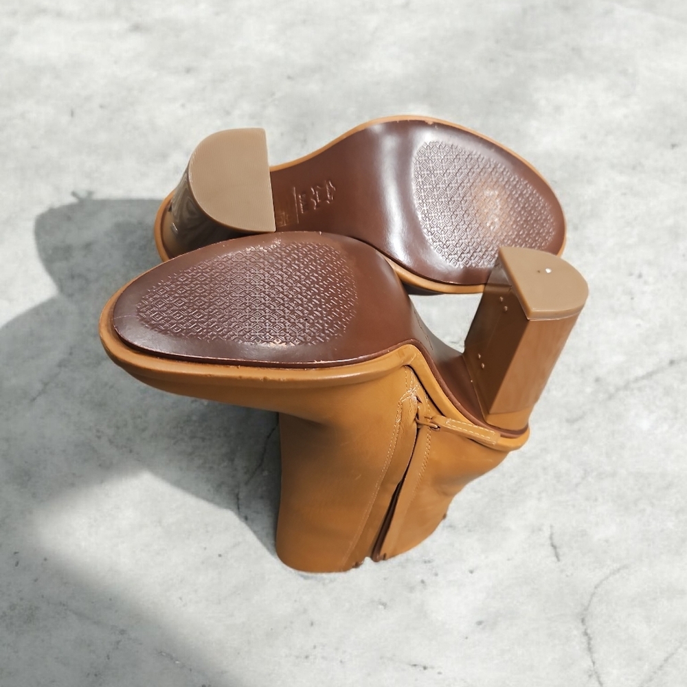 Elegant Tan Ankle Boots Tory Burch - Picture 4 of 6